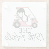 19thおもしろいホールゴルフカートFlamingo ガラスコースター (裏面)