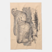 19thセンチュリーコッツウォーズプリント キッチンタオル (縦)