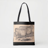 19thセンチュリーコッツウォーズプリント トートバッグ (正面)