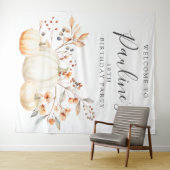 19thバースデーパーティー秋パンプキン離れ タペストリー (インサイチュ(横))