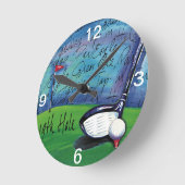 19thホールウォールクロック ラウンド壁時計 (傾斜)