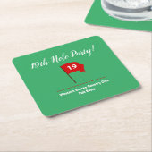 19thホールパブスクエア紙コースター スクエアペーパーコースター (アングル)