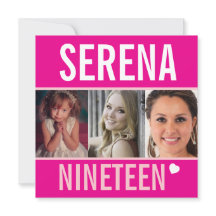 19th誕生日パーティーイベントお祝い写真ピンク