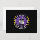 19th Amendment XIX Suffragette 100 yrs Anniversary 案内ポストカード (正面/裏面)