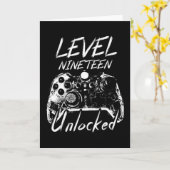 19th Birthday Gift 19 Year Old Gifts 19th Birthday カード (黄色い花)