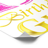 19th Birthday Girl Princess Shirt 19 Years Old 19t ポスター (角)