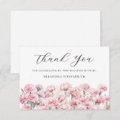 19th Birthday Holly January Birth Flower Custom サンキューカード (正面/裏面)