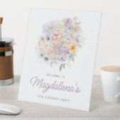 19th Birthday Party春フラワーブーケへようこそ 台座サイン (インサイチュ)