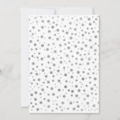 19th Birthday Party – ホワイト&シルバー 招待状 (裏面)