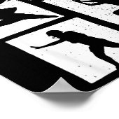 19th Birthday Retro American Football 19 Years Old ポスター (角)