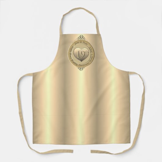 19th Bronze Anniversary All-Over Print Apron エプロン (正面)