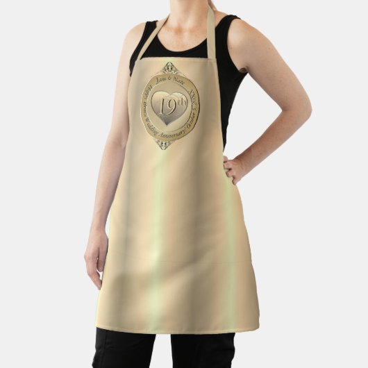 19th Bronze Anniversary All-Over Print Apron エプロン (インサイチュ)