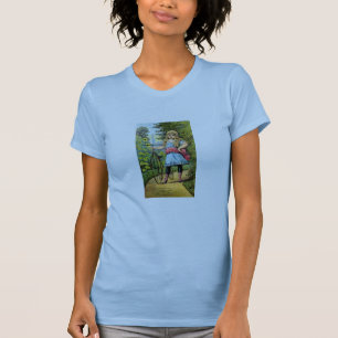19th C.ガールと彼女の三輪車 Tシャツ