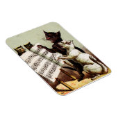 19th C.ネコを歌う マグネット (右側)