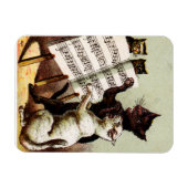 19th C.ネコを歌う マグネット (横)