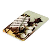 19th C.ネコを歌う マグネット (左側)