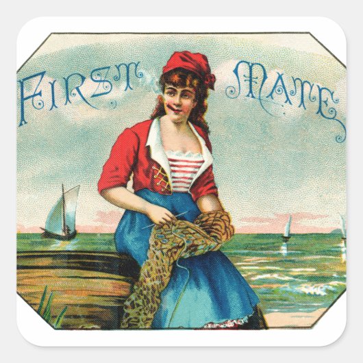 19th C.ファースト・メイト・シガー スクエアシール (正面)