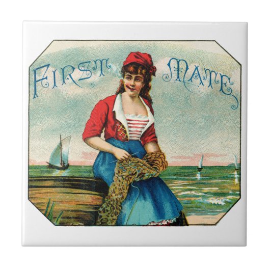 19th C.ファースト・メイト・シガー タイル (正面)