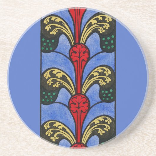 19th Century Nave Stained Glass Design コースター (正面)