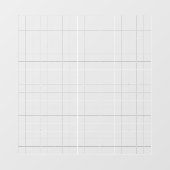 19X19ゴバンエッチングホワイトライン透明デカール ウィンドウサイン (シート)