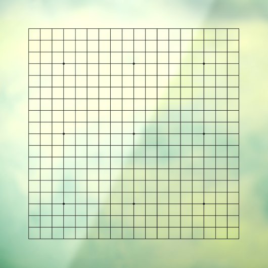 19x19ゴバン正方形バージョンカスタマイズ可能な愛着 ウィンドウサイン (シート3)