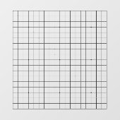 19X19ゴバン透明カスタマイズ可能な首回りデカール ウィンドウサイン (シート)