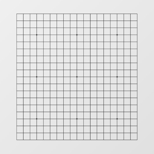 19X19ゴバン透明カスタマイズ可能な首回りデカール ウィンドウサイン (シート)