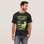1 あなたはラッキーコーギー Tシャツ (正面フル)