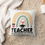 1-おもしろい先生モ教えードの先生用ギフト クッション (ブランケット)