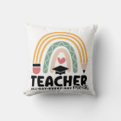 1-おもしろい先生モ教えードの先生用ギフト クッション (正面)