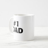 #1 お父さん カスタム写真 父の日 ギフト コーヒーマグカップ (正面左)