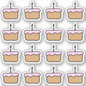 1"お誕生日ケーキスタンププランナー&カレンダー シール (正面)