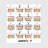 1"お誕生日ケーキスタンププランナー&カレンダー シール (シート)