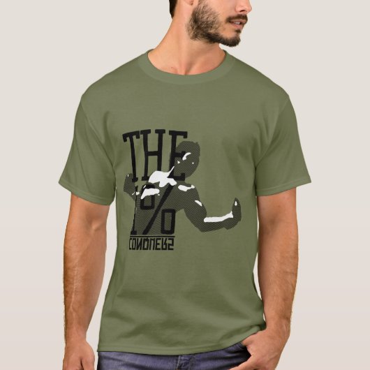 1%が征服する Tシャツ (正面)