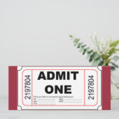 1 つのクールなイベントへの招待 招待状 (スタンド正面)