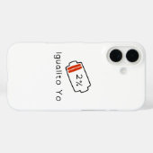 1%のバッテリ→イグアリトーヨーヒスパニック伝統 Case-Mate iPhoneケース (裏面 (横))