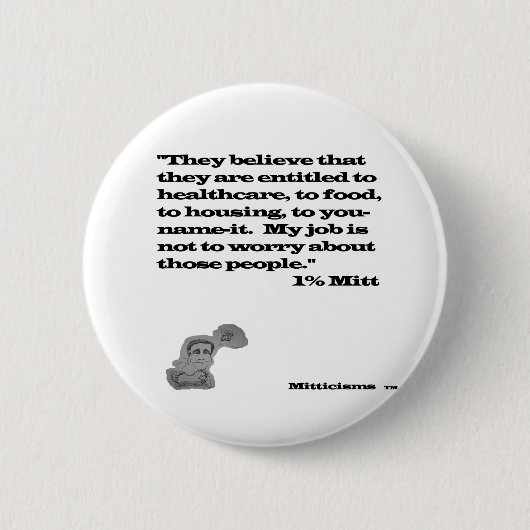 1%のミット 缶バッジ (正面)