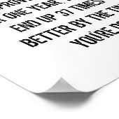 1%のルールはシンプル:毎日1%の改善。 ポスター (角)