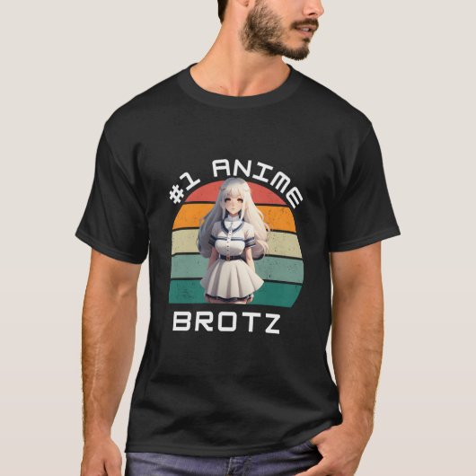 1 アニメの Brotz かわいい 美しい Tシャツ (正面)
