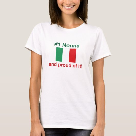 #1 イタリアンノナ(祖母) Tシャツ (正面)