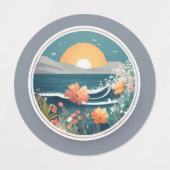 1.「イノベーションの輪：クリエイティブロゴの探索 ラベル (デザイン1)