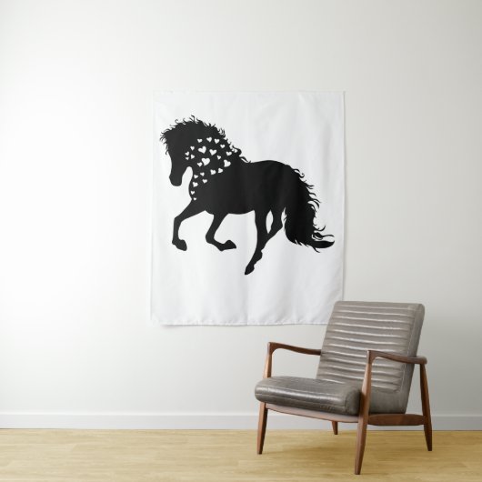 1 – ウスシャツ、馬好きティー、ガールズホース タペストリー (インサイチュ)