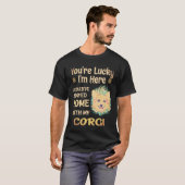 1 コーギーと家にいたかった Tシャツ (正面フル)