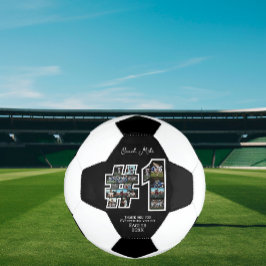 #1 コーチのカスタムフォトモンタージュコラージュチームスポーツ サッカーボール