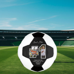 #1 コーチ カスタム 写真モンタージュ コラージュ チーム スポーツ サッカーボール