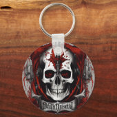 1. 「ゴシックスカルキーチェーン:ダークサイドのロック解除」 キーホルダー (裏面)