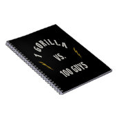 1 ゴリラ vs. 100 人 ノートブック (右側)