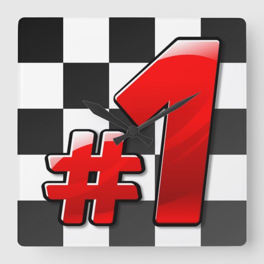 #1 スクエア壁時計 (正面)