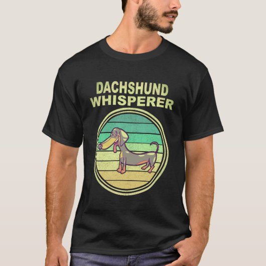 1 ダックスフントの達人 ヴィンテージ Tシャツ (正面)