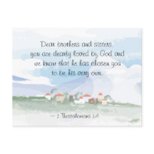 1 テサロニケ 1:4 あなたを選んでくださった神様